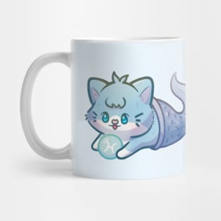 Zodiac Pisces - Astrology Horoscope Cat Mug